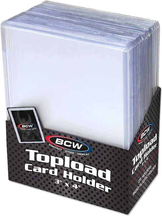 BCW 3" x 4" Topload Card Holders