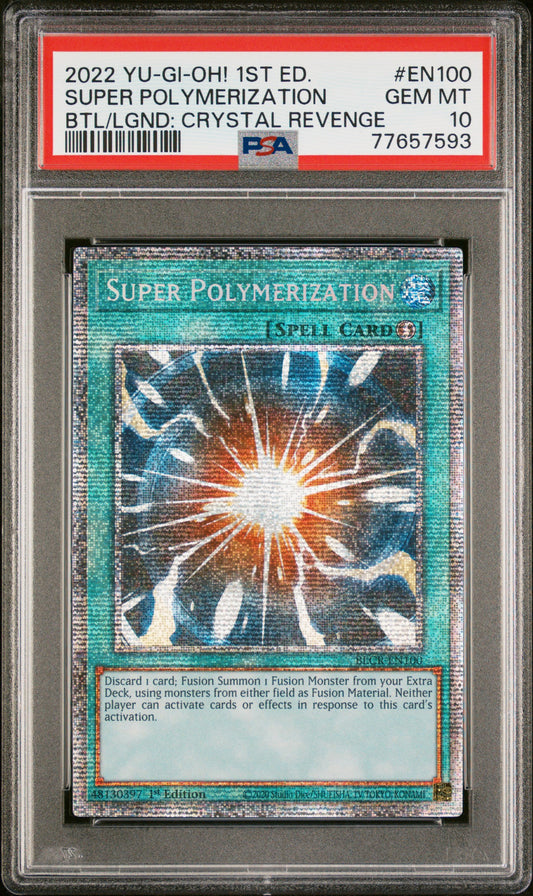 2022 YU-GI-OH! BATTLES OF LEGEND: CRYSTAL REVENGE | 1ST EDITION | PSA 10